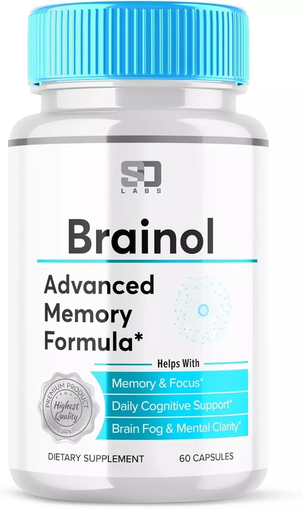 Boost Your Brain&Power: Brain-ol Advanced Memory Formula, 60 Capsules, Helps with Memory, Focus, Daily Cognitive Support, Brain Fog & Wellness