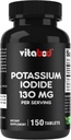 Potassium Iodide Dietary Supplement 130 mg per Serving - 150 Tablets (2 Bottles)