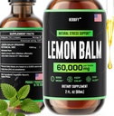 HERBIFY Lemon Balm Tincture - Melissa Officinalis Leaf Liquid Extract - Brain Support and Mood Boost - Lemon Balm Drops for Immune & Cognitive Support - 2 Fl oz