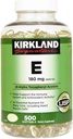 Kirkland Signature Vitamin E 180mg, 500 Softgels (2 Pack)