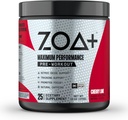 ZOA+ Zero Sugar Pre Workout Powder, Cherry Lime - NSF Certified for Sport with Electrolytes, Creatine, Beta Alanine, Ginkgo Biloba, 200mg Caffeine - 25 Servings
