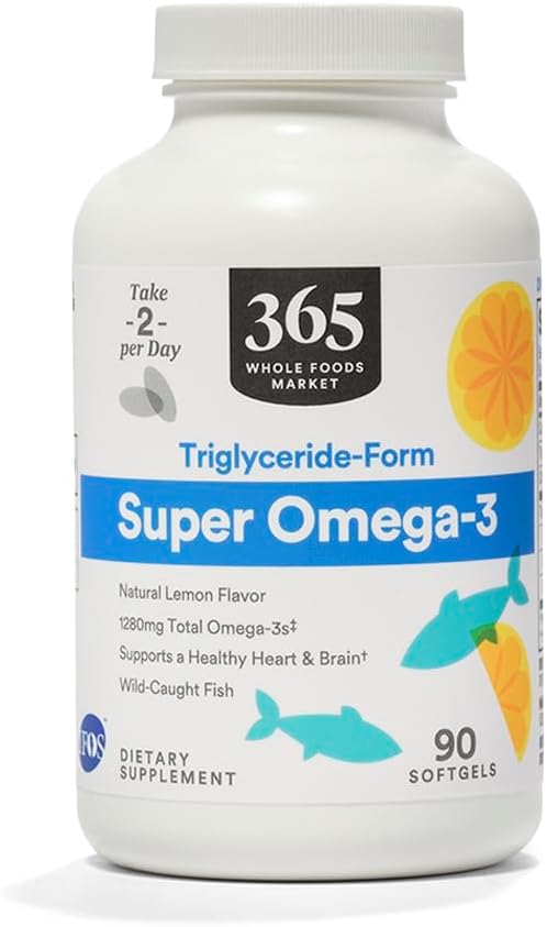 365 by Whole Foods Market, Super Omega 3, 90 Count