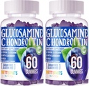 Glucosamine Chondroitin Gummies with MSM & Elderberry Extra Strength - Joint Support, Antioxidant Immune Support Supplement for Adults, Men & Women.120 Blueberry Gummies