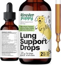 Forever Puppy Lung Support Drops for Dogs - Mullein Leaf Extract & Echinacea - Herbal Lung Drops - Sugar & Alcohol-Free Liquid Vitamins - 2 fl oz