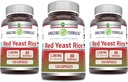 Amazing Formulas Red Yeast Rice 1200mg Per Serving Capsules Supplement | Non-GMO | Gluten Free | Made in USA (120 Count, 3 Pack)