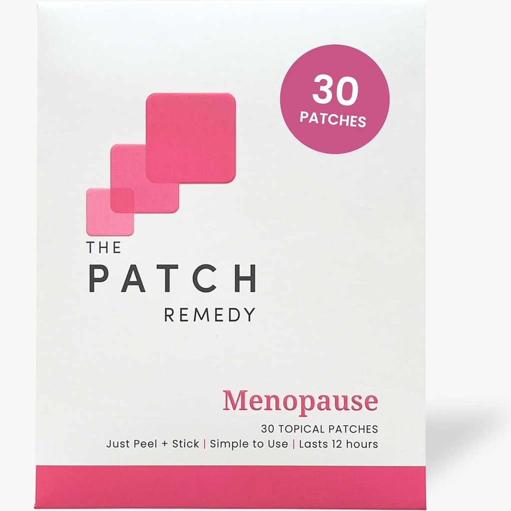 The Patch Remedy Menopause Patch | Black Cohosh, Damiana, Valerian, Ginger | 30 Patches