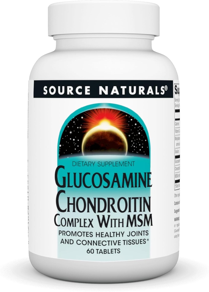 Source Naturals Glucosamine Chondroitin Complex with MSM, 60 Tablets