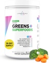 Livingood Daily Greens & Superfood Powder, Super Greens for Gut Health, Green Juice Powder with Spirulina, Chlorella, and Digestive Enzymes, Probiotics for Digestive Support, Original Flavor, 30 Srvgs