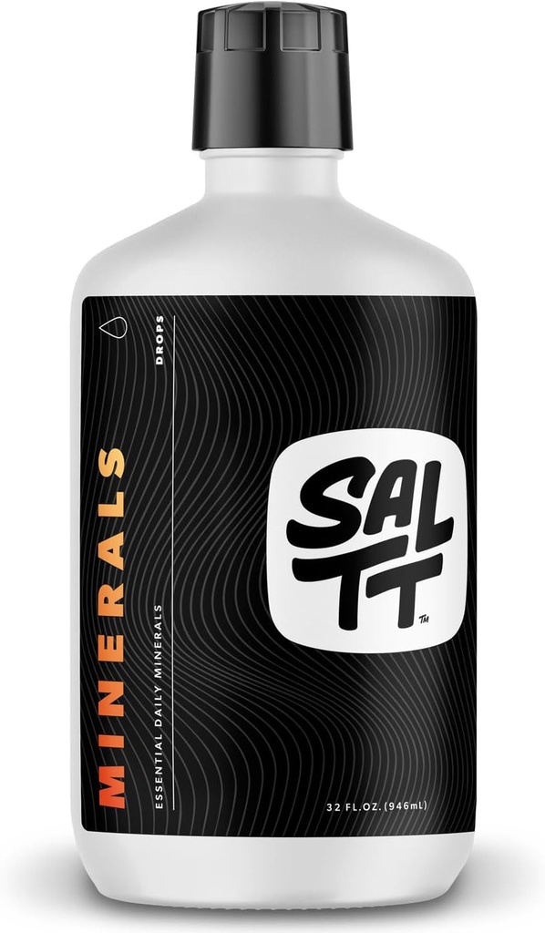 SALTT Minerals Drops - Promotes Electrolyte Balance - Copper, Magnesium, Chromium, Zinc, Boron, Selenium - Zero Sugar - Kosher - Gluten Free - Vegan - Non GMO - 32 oz - by Keto Chow