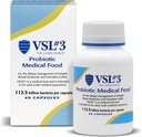 VSL #3® Probiotics for Digestive Health, IBS & UC Symptoms - 112.5B CFUs, High-Potency, Multi-Strain, Live, Refrigerated Probiotic, Medical Food for Gut Health Support in Men & Women, 60 Capsules