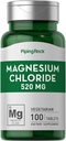 Piping Rock Magnesium Chloride | 520mg | 100 Tablets | Vegetarian, Non-GMO, Gluten Free Supplement