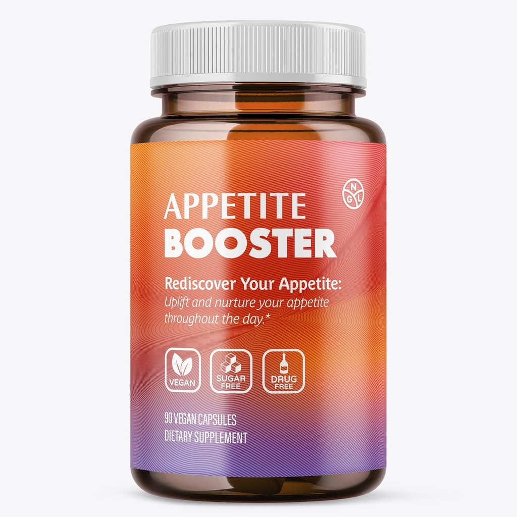 NGL Appetite Booster Pills Extra Strength for Adults Fortified with Lysine, Folic Acid, Iron, Thiamine, B Complex