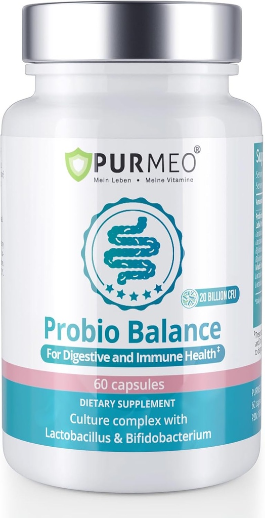 Probiotics for Digestive, Gut & Immune Health - Clinical Proven Blend - Support Diarrhea, IBS, Gas, Bloating, Constipation - Probiotic for Women and Men, 20 Billion CFU, Vegan, 2 Months Supply