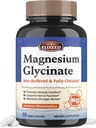 Magnesium Glycinate, 160mg Elemental Mag, Chelated & Non-Buffered, Maximum Bioavailability, Muscle, Bone & Nerve Health, Promote Relaxation, 90 Caps, Non-GMO