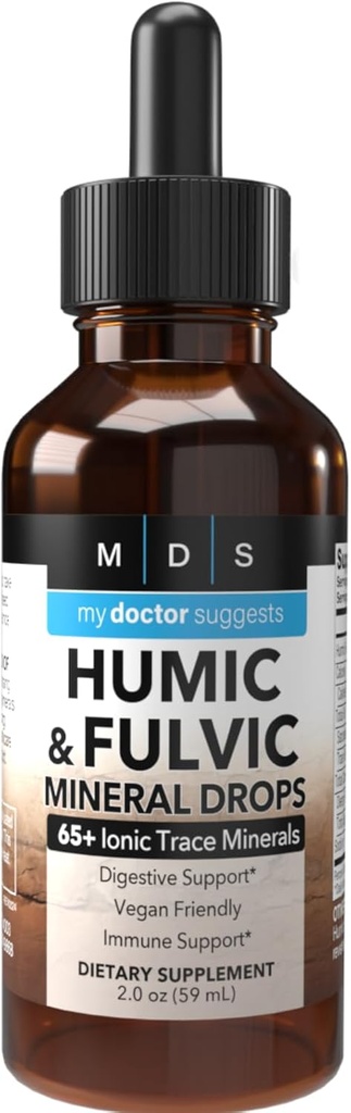 Humic & Fulvic Acid Supplement - Enhanced Nutrient Absorption & Detox, 2oz Liquid - Optimal Wellness Formula