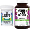 FarmHaven USDA Organic Milk Thistle Capsules and 60 Billion CFU Probiotic