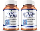 1 Body Thyroid Support Supplement, 60-Day Supply, 2 Pack with B12, Iodine, Zinc, Selenium, Ashwagandha, Non-GMO Vegetarian Formula