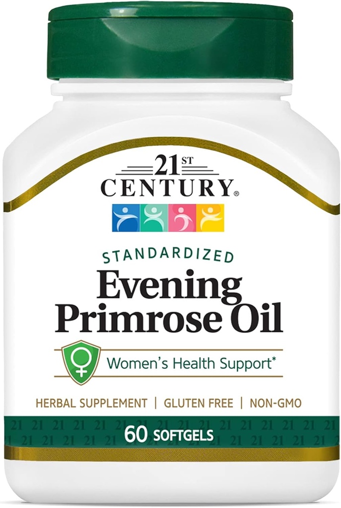 21st Century Evening Primrose Oil Softgels, 60 Count