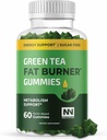 Green Tea Fat Burner Gummies for Weight Loss | Metabolism Boost & Appetite Suppressant with Green Coffee Bean and Garcinia Cambogia | Weight Loss Supplements to Burn Belly Fat For Women & Men | 60 Ct