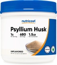 Nutricost Psyllium Husk Powder (1.5 Pounds) - GMO-Free, Gluten-Free