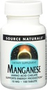 Source Naturals Manganese 10mg Amino Acid Chelate Supplement - 100 Tablets (Pack of 2)