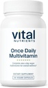 Vital Nutrients Once Daily Multivitamin | Vegan Multi for Women & Men | Allergen-Free | 19 Essential Vitamins + Antioxidants for Eye and Heart Health | Gluten, Dairy & Soy-Free | 30 Capsules