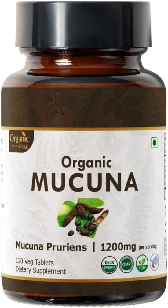 Mucuna 120 Tablets – USDA Organic Mucuna Pruriens – Supports Relaxation & Cognitive Function*