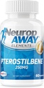 NeuropAWAY Elements Pterostilbene (60 250mg Acid Rresistant Capsules Per Bottle) 3pack