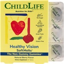CHILDLIFE ESSENTIALS Healthy Vision SoftMelts - Eye Vitamins for Kids, Lutein Gummies, Lutein and Zeaxanthin Supplements, Eye Health Gummies, Lutein Children, Great Taste - Natural Berry, 27 Tablets