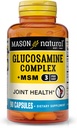 Mason Natural Glucosamine Complex Plus MSM with Vitamin C - Supports Joint Health, Improved Flexibility and Mobility, 90 Capsules