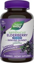 Nature's Way Sambucus Zero Sugar Immune Gummies, Daily Immune Support*, Black Elderberry Extract, Vitamin C, Vitamin D3, Zinc, Sugar Free, Sugar Alcohol Free, Plant-Based Sweeteners, 70 Gummies
