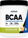 Nutricost BCAA Powder 2:1:1 (Peach Pear, 30 Servings) - Branched Chain Amino Acids