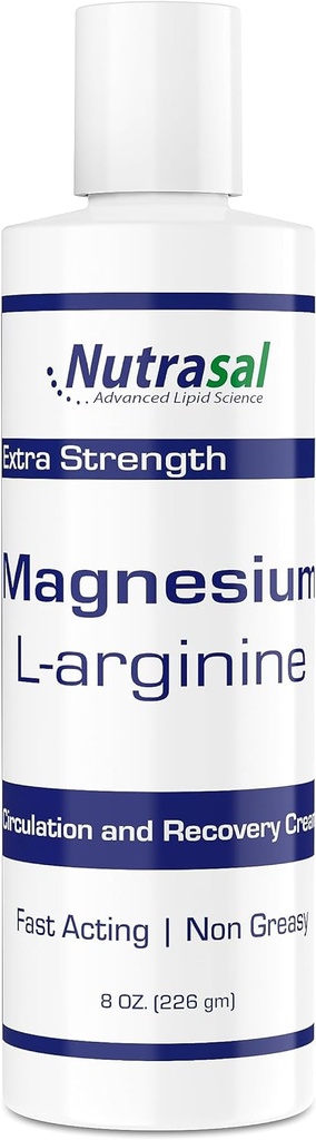 Nutrasal Magnesium L-Arginine Cream - 8oz