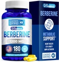 We Like Vitamins Berberine Supplement,1200mg, Pure Max Strength Berberine HCL - 180 Vegetarian Capsules (Gluten Free, Non GMO) - 90 Servings