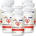 Ubiquinol CoQ10-600mg-Softgel, Active Coq10 Ubiquinol Supplement with Vitamin E & Omega 3, 6, 9, High Absorption-Coenzyme-Q10, Powerful Antioxidant for Energy Production, Tested, 480 Count