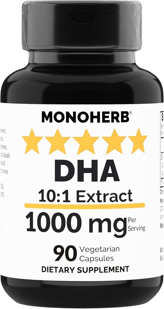 MONOHERB DHA Extract 1000 mg - 90 Vegetarian Capsules