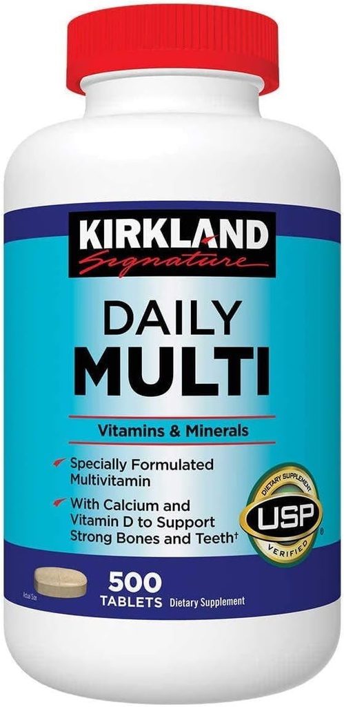 Kirkland Signature Daily Multi, 500 Tablets (3 Pack)