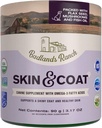 Badlands Ranch - Skin & Coat Canine Supplement w/Omega-3 Fatty Acids, Org. Ingredients, Antioxidant Topper, Nourish Coat &Paws, Joint, Support Shiny Coat & Healthy Skin by Katherine Heigl (30 Scoops)