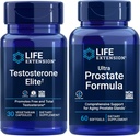 Life Extension Testosterone Elite, 30 Vegetarian Capsules | Ultra Prostate Formula, 60 softgels | Healthy Prostate, Testosterone Production Support, Supplements for Men