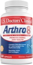 U.S. Doctors’ Clinical Arthro8 - Doctor-Formulated Joint Supplement + Hyaluronic Acid + Turmeric & Collagen for Flexibility, Mobility, & Strong Cartilage - 60 Capsules - 15/30-Day Supply