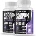 2400mg Fadogia Agrestis Tongkat Ali Supplement - Fadogia Agrestis 1400mg & Tongkat Ali 1000mg Ultra Blend, Maximum Strength, Muscle Mass & Athletic Performance, 120 Softgels