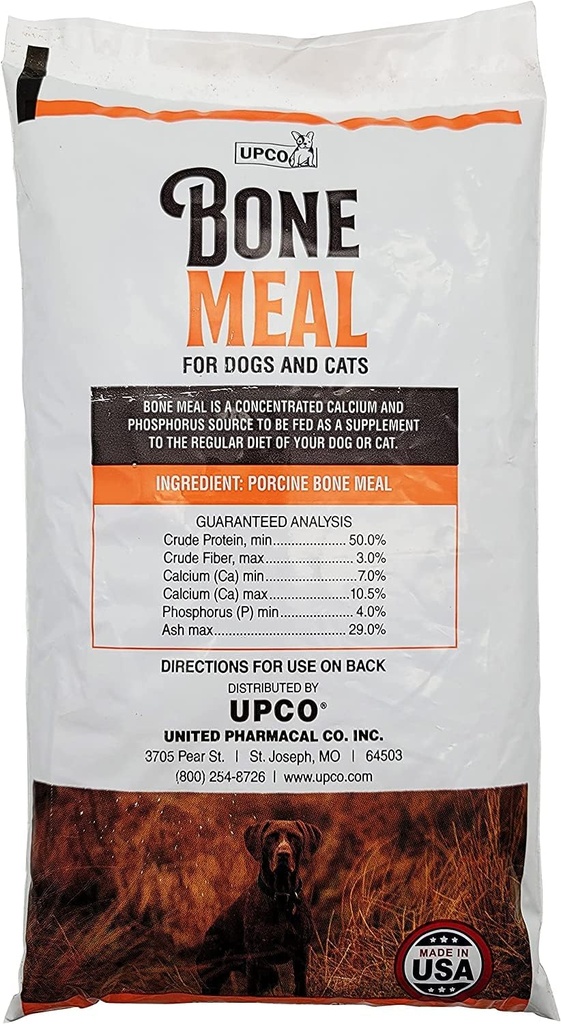 Bone Meal Supplement for Dogs and Cats (1Lb Bag)