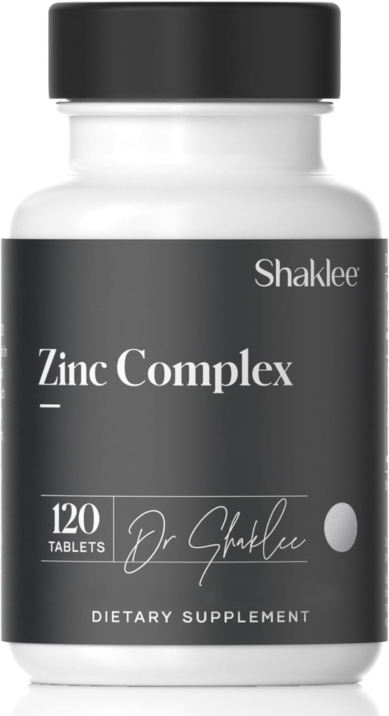 Shaklee - Zinc Complex - Boosts Enzyme Activity, Protein Synthesis - 120 Tablets