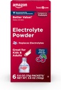 Amazon Basic Care Electrolyte Powder Packets for Kids & Adults, Cherry Flavor, 6 count (Pack of 1)