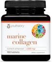 Youtheory Marine Collagen - 2,500 mg - Supports Joint, Nail, Hair, Skin, Bone & Muscle Health* - with Amino Acids, Minerals & Vitamins C, A, E, B6 & B12-160 Tablets (32-Day Supply)
