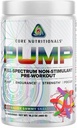Core Nutritionals Pump Full-Spectrum Non-Stimulant Pre-Workout, with N03T Nitrate, Peak02, Alpha GPC, for Maximum Pump, Strength, and Performance 20 Servings (Austrialian Gummy Snakes)
