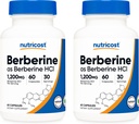Nutricost Berberine HCl 600mg, 60 Capsules (2 Bottles) - Gluten Free, Veggie Caps, Non-GMO