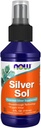 NOW Foods Supplements, Silver Sol 10 PPM with Elemental Silver and Deionized Water, Liquid, 4-Ounce