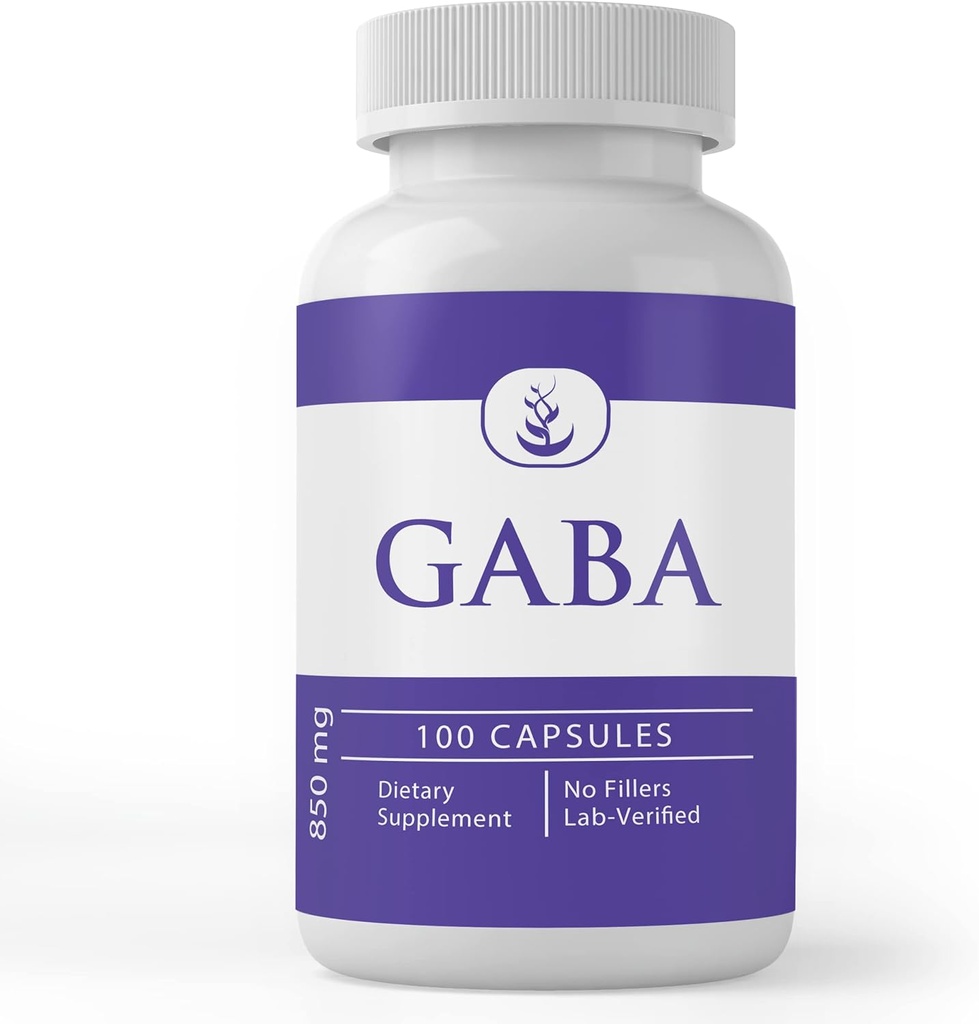 Pure Original Ingredients GABA, (100 Capsules) Always Pure, No Additives or Fillers, Lab Verified