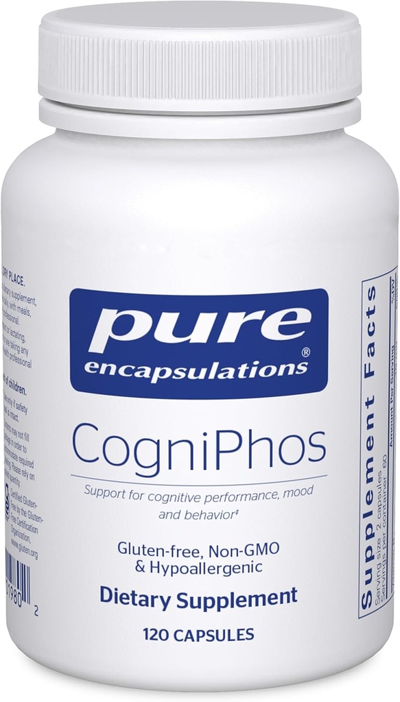 Pure Encapsulations CogniPhos | Neuronal Support for Cognitive Performance and Behavior | 120 Capsules